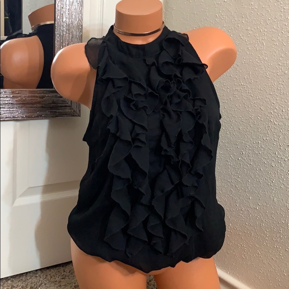 Black Dress Office Blouse